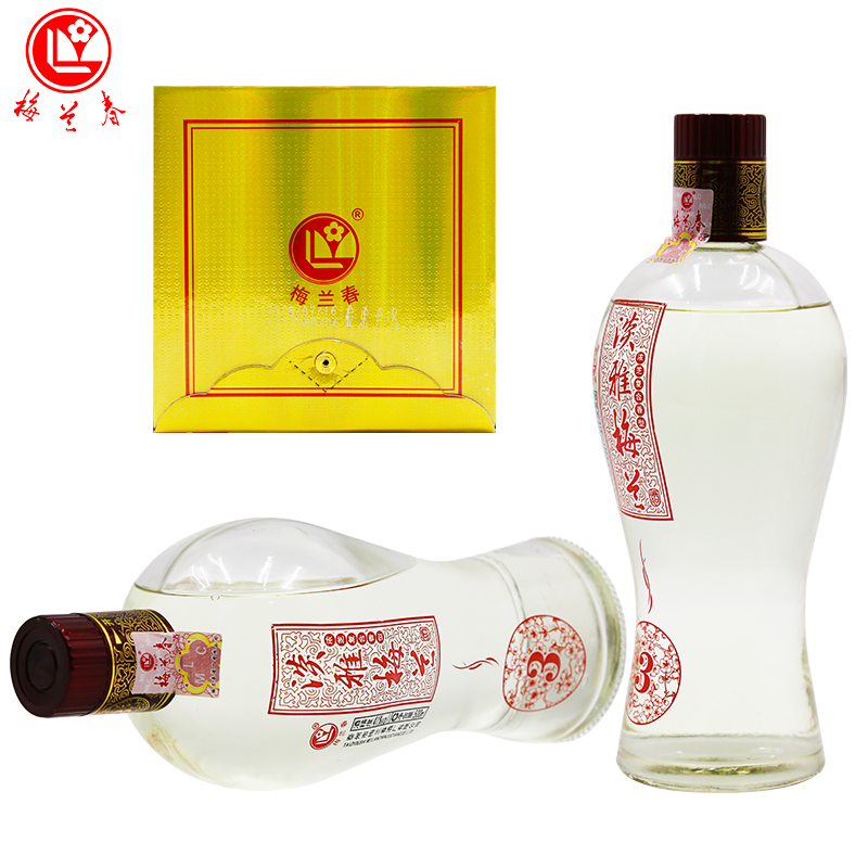 梅兰春 41.8度淡雅3 500ml双瓶 装(送礼袋)浓芝复合香型白酒 百姓口粮酒 中华老字号 产自江苏泰州