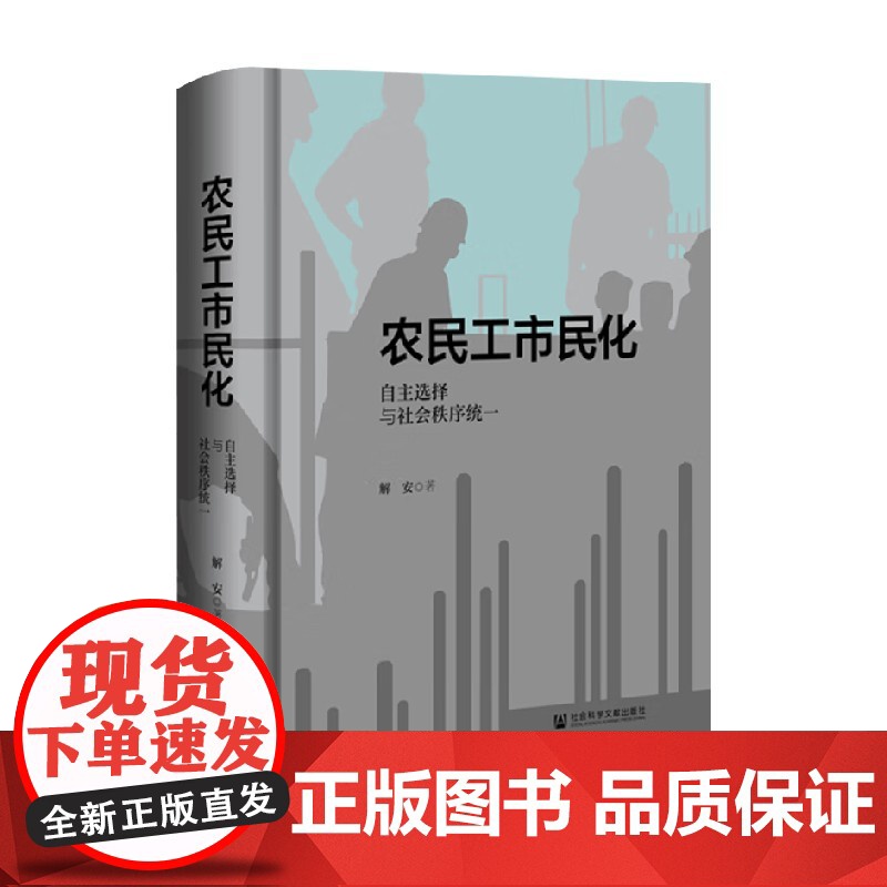 农民工市民化 自主选择与社会秩序统一 解安 著 经济高清大图