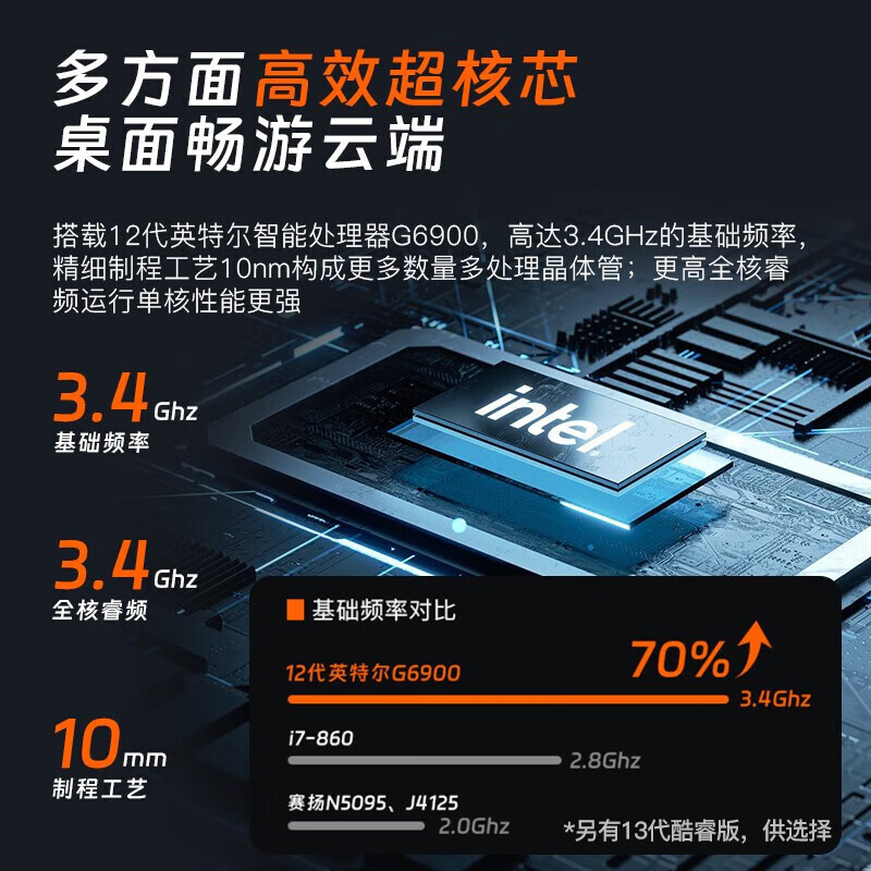 联想(Lenovo)扬天M4000q 个人商务台式机电脑整机 定制(G6900 8G 1T机械+512G SSD wifi6 win11 )配23.8英寸显示器高清大图