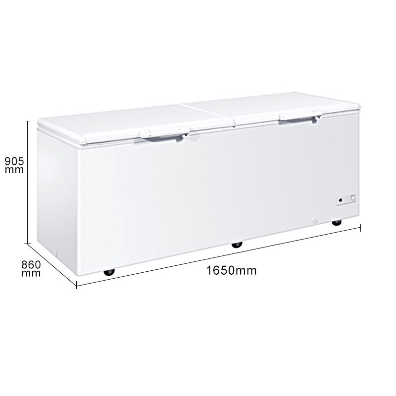 海尔(Haier)冷柜 BC/BD-626HSQ 626升冰柜商用 卧式冷藏冷冻转换大冷柜 深冷冷柜 单温一室大容量冰柜高清大图