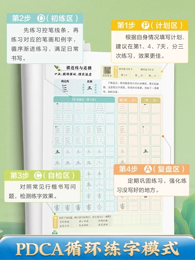 [全套攻略]行楷5本套(赠中性笔套装+消字笔) [正版]口诀化练行楷控笔训练字帖一笔写好一个字这些年的字我修养青春里的古高清大图