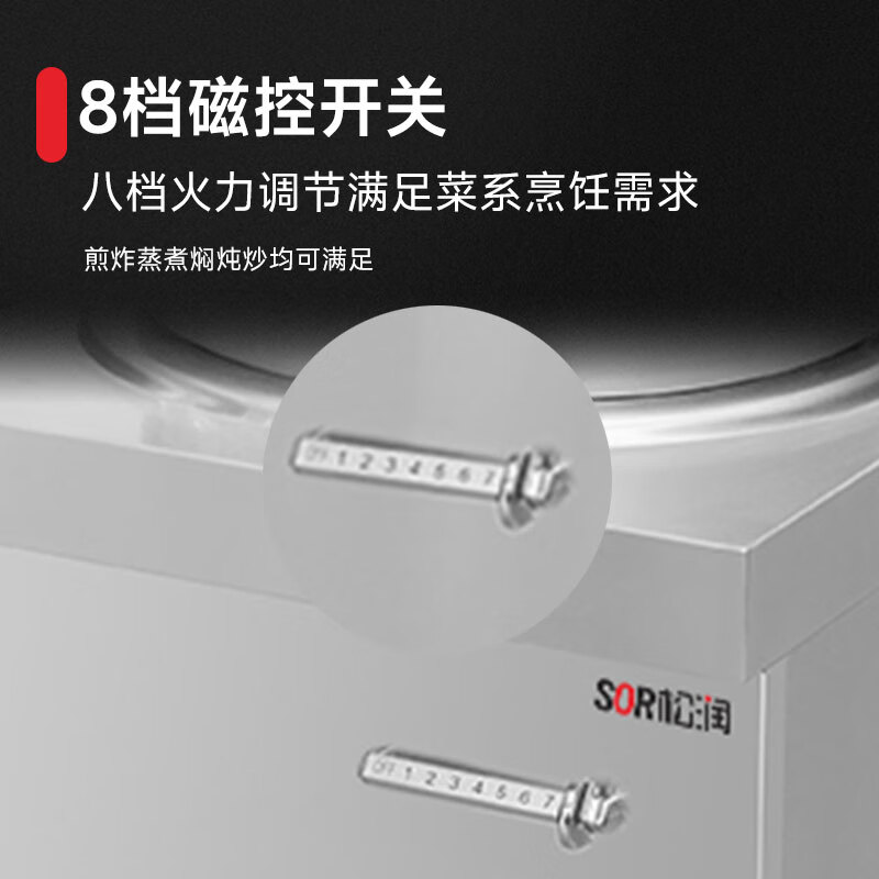 SOR松润 双头高电磁背汤炉15KW*2 GCT-N3102A (单位:台)高清大图