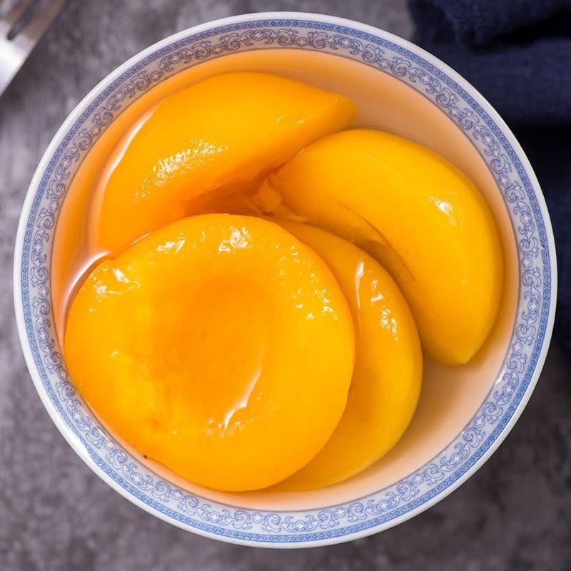 汇尔康 果汁黄桃水果糖水罐头425gx1罐 对开新鲜水果罐头即食休闲零食特产图片