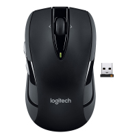 罗技(Logitech)M546(M545) 鼠标 无线鼠标 办公鼠标 对称鼠标 优联 双轴滚轮 黑色 自营 带无线2