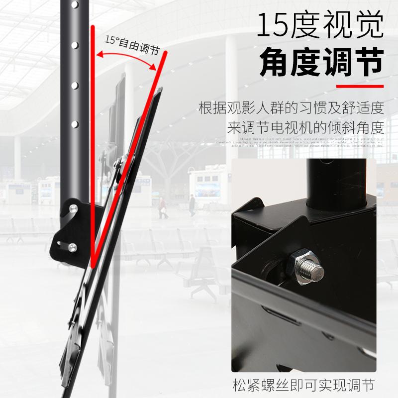 电视机吊架通用小米创维康佳长虹挂架天花板伸缩旋转吸吊顶支架 大号(40-60寸2-3米高度调节)可吸顶侧装高清大图