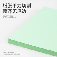 得力(deli)7757彩色复印纸A4 80g复印纸 彩色打印纸 儿童手工折纸剪纸彩纸 非硬卡纸 100张/包 浅绿色