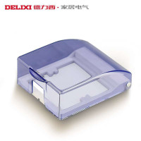 [官方旗舰店]德力西DELIXI 86型开关插座 墙壁开关蓝色防水盒防溅盒 电子电工此商品不包括五孔插座,请看清再拍下)