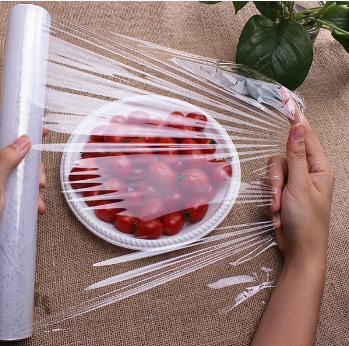 洁能保鲜膜家用食品级20cm30m单卷 20cm*30m保鲜膜高清大图