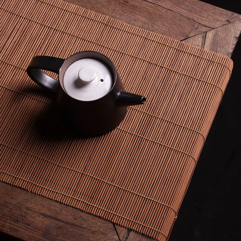 茶席竹席桌旗茶具配件竹帘杯垫功夫茶禅意日式茶壶承垫