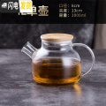 三维工匠加厚日式玻璃茶壶耐热花茶壶煮茶壶茶具家用茶具套装耐热蜡烛加热 1单壶
