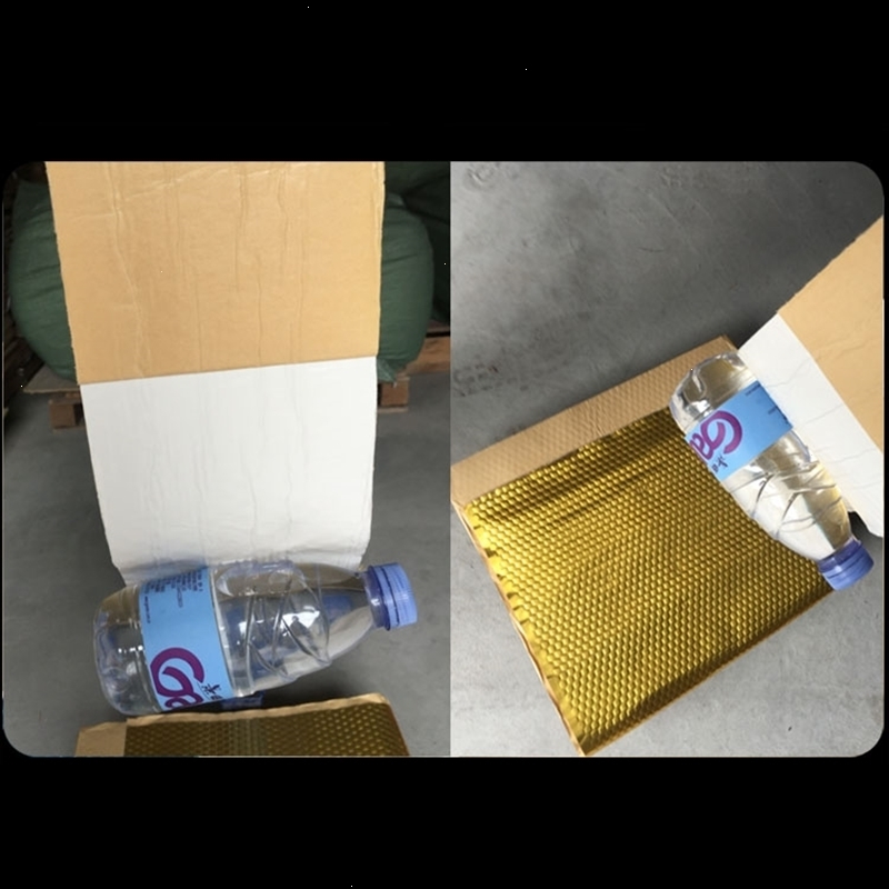 闪电客汽隔音材料止震板丁基胶减震胶四门后备底盘隔音隔热吸音棉 46*80cm金铝白胶