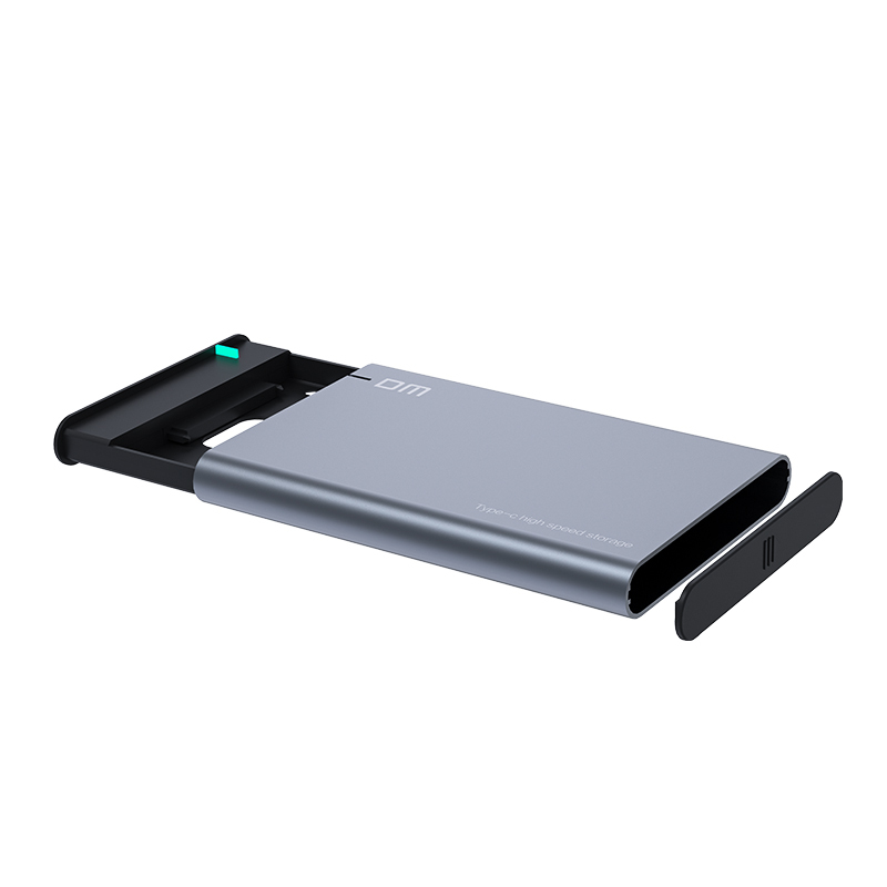 DM Type-C 移动硬盘盒 HD002系列 2.5英寸灰黑色 SATA3.0串口 笔记本台式外置壳固态机械ssd硬盘