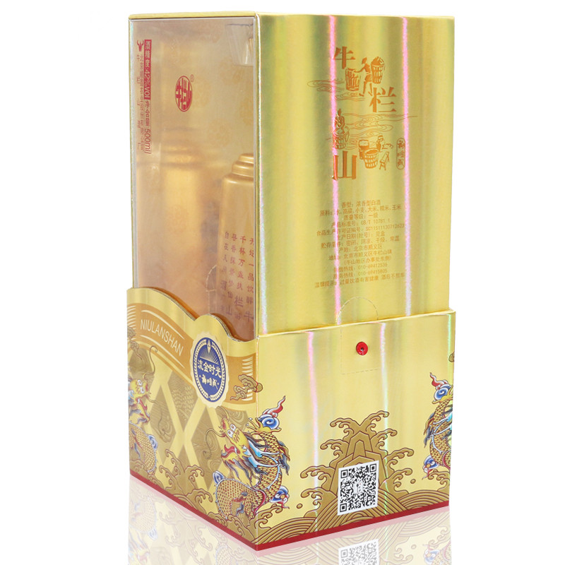 百年牛栏山二锅头流金时光 42度500ml *6瓶整箱礼盒装浓香型白酒高清大图