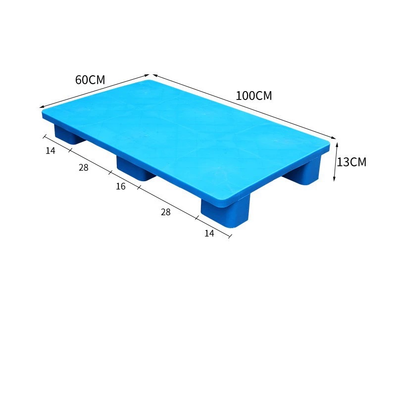 宁储 塑料托盘 平板六脚托盘 100*60*13cm 张高清大图