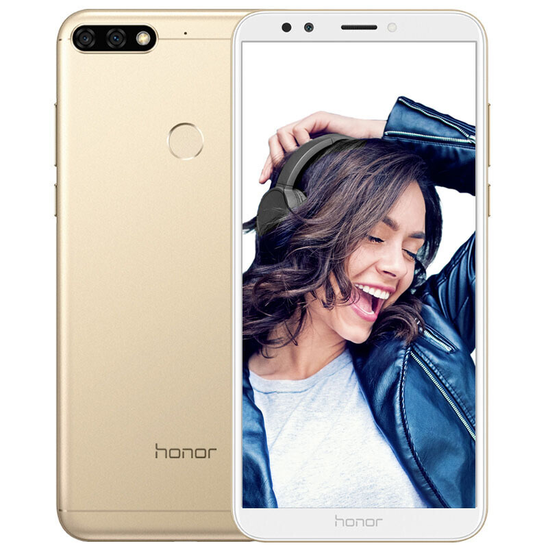huawei华为荣耀7c畅玩7c手机全面屏金色标配全网通3gb32gb视频