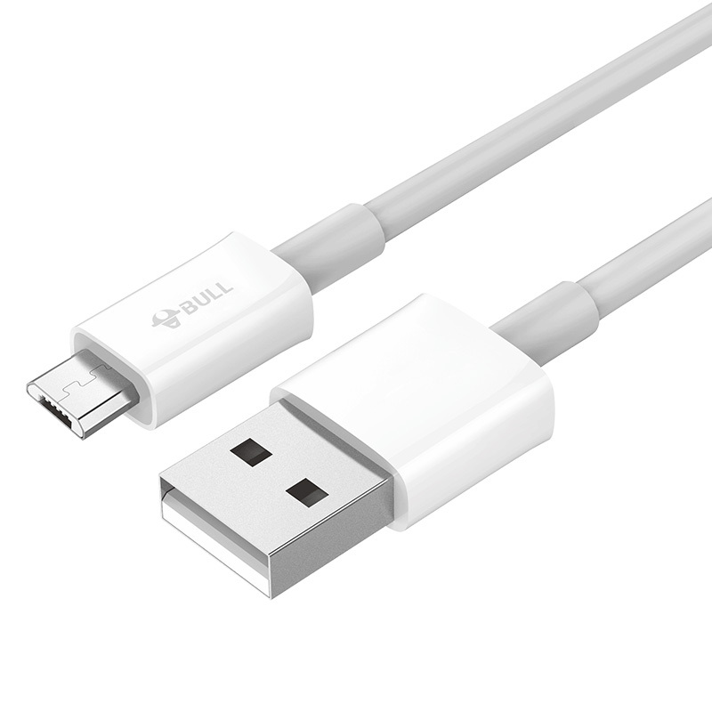 公牛bullgnj5c10白色安卓数据线usb充电器线抗折断1米适用三星小米