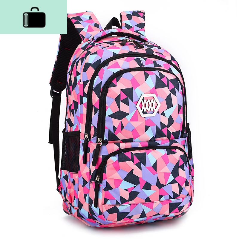 初中学生书包女孩高中大容量小学生四五六年级韩版潮休闲旅行背包NEW LAKE女士双肩包高清大图