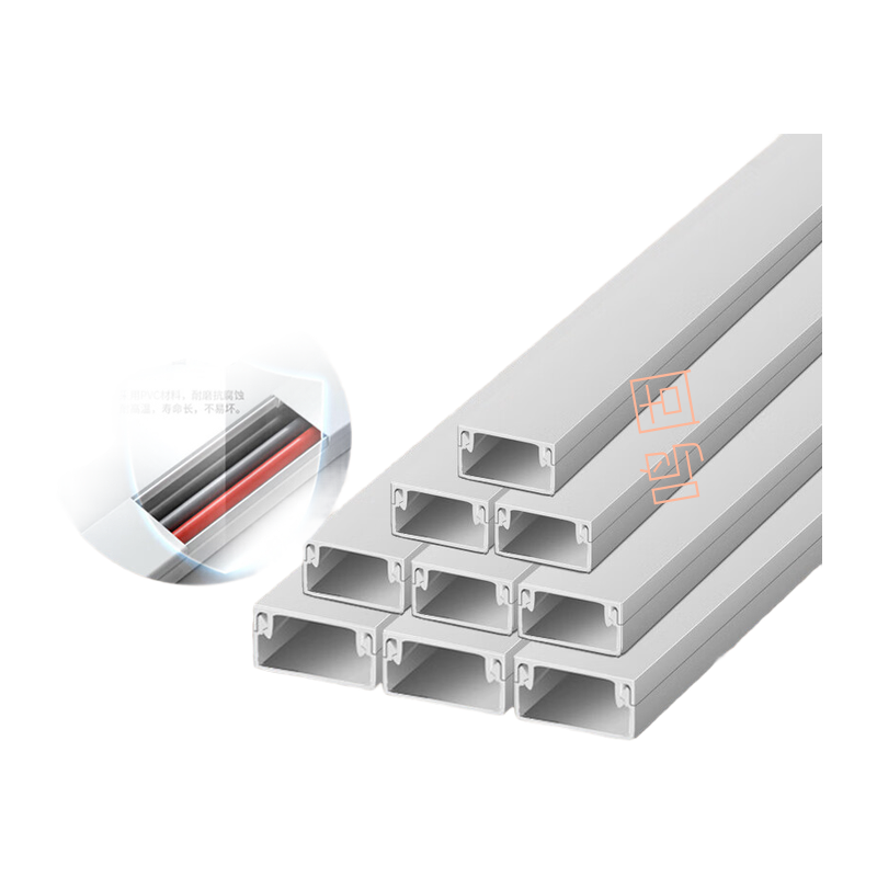 鸣固 线槽 阻燃绝缘明装穿线槽 不带胶30*15mm 1米/根 5根装 KS922924TS022899292