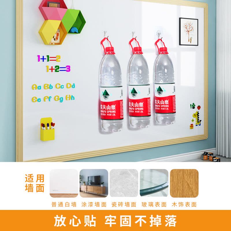 [补贴10%]白板墙贴磁性家用儿童可移除粘磁吸教学培训办公可擦写不写字板伤涂鸦墙膜伤哑光定制环保图片