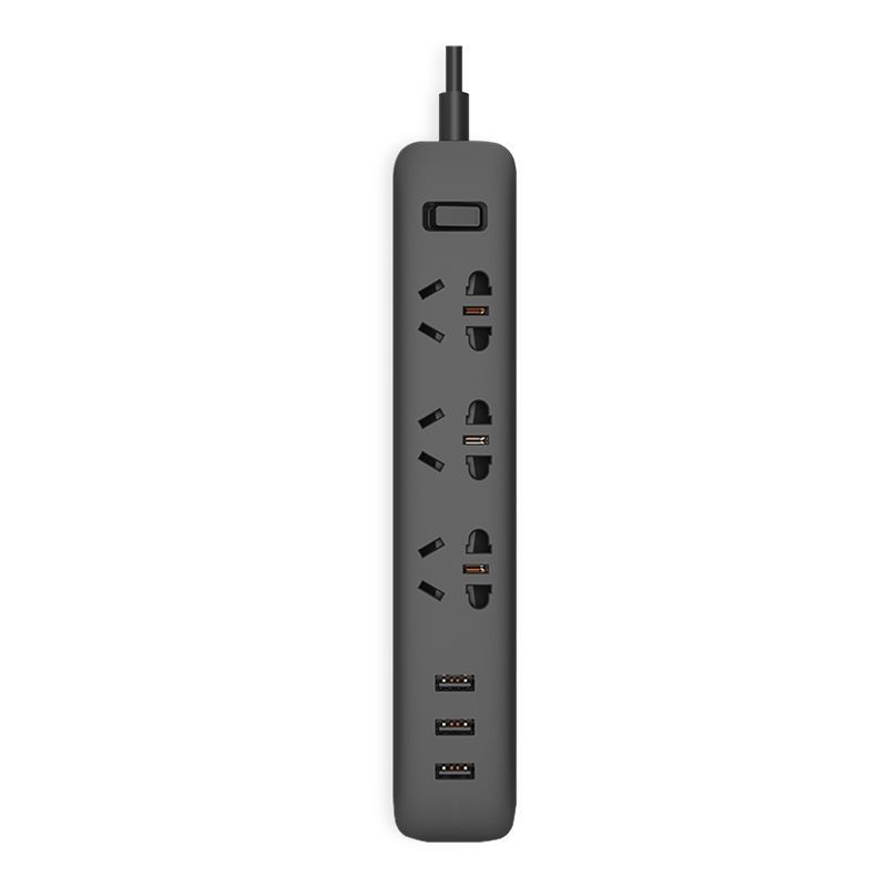 小米插线板（含3口USB2A快充）白 小米插线板插座排插带USB充电独立开关拖线板插板接线插排宿舍用