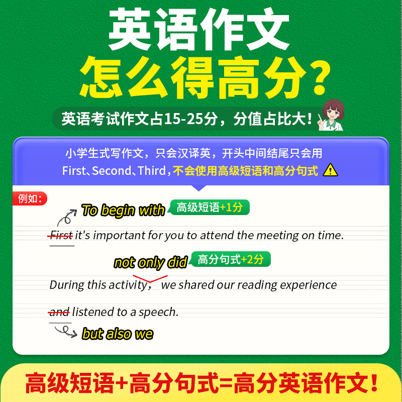 英语❤名校模考满分作文·第4辑[2024新版] 初中通用 [正版]英语满分作文2024初中英语作文书七八九年级上册下册范