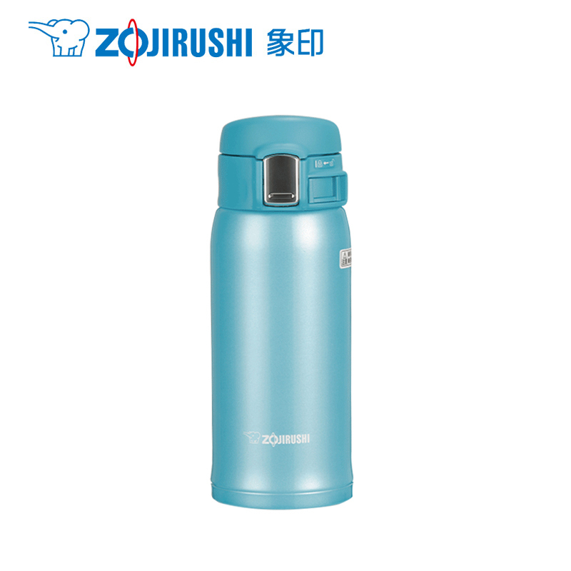 象印(ZO JIRUSHI)保温杯SM-SC36不锈钢真空保温保冷户外防漏弹盖直饮水杯子360ml AV松石绿