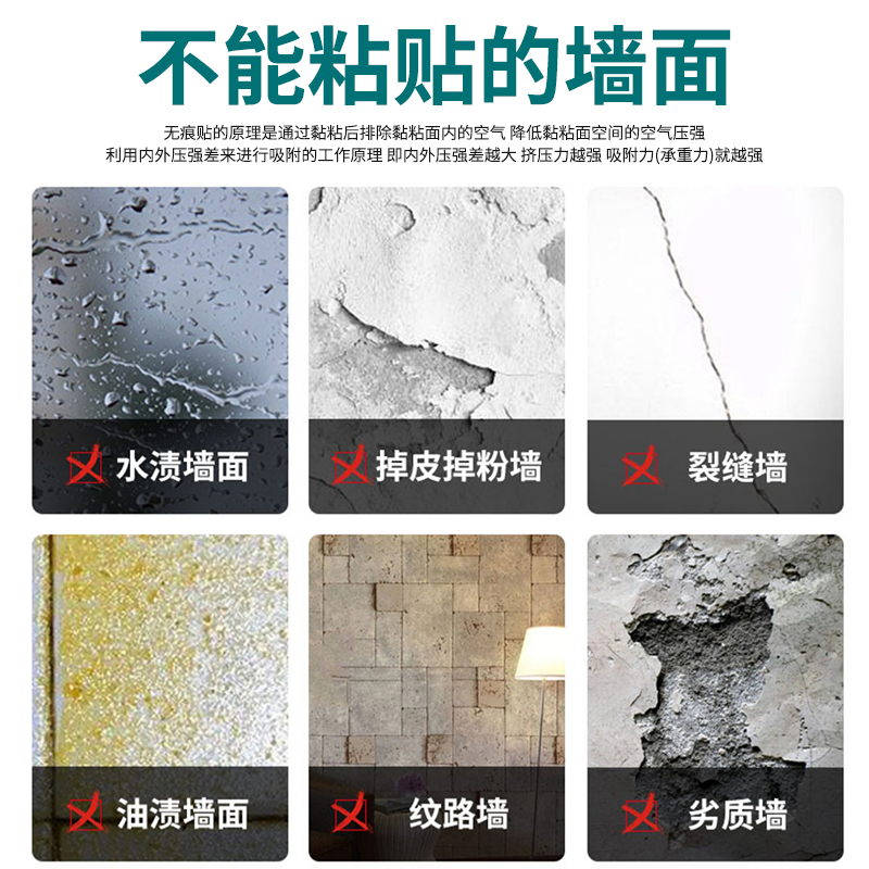八海鸟[超强承重]大挂钩10只装免打孔不锈钢强力门后挂衣钩子脸盆架高清大图