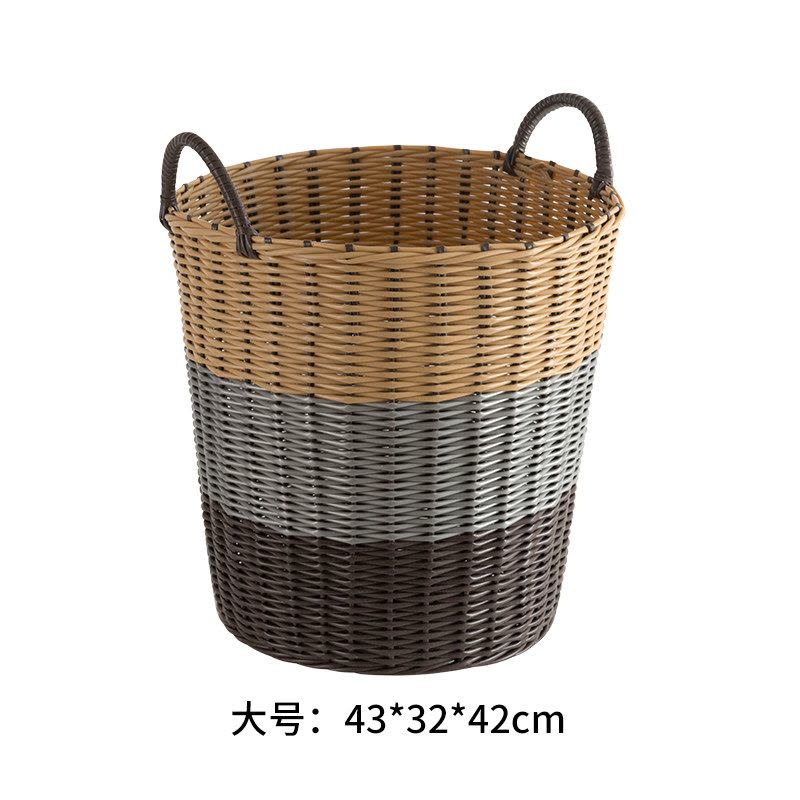 脏衣篮洗衣篮脏衣服收纳筐家用衣篓装放衣服框藤编篮子脏衣篓图片