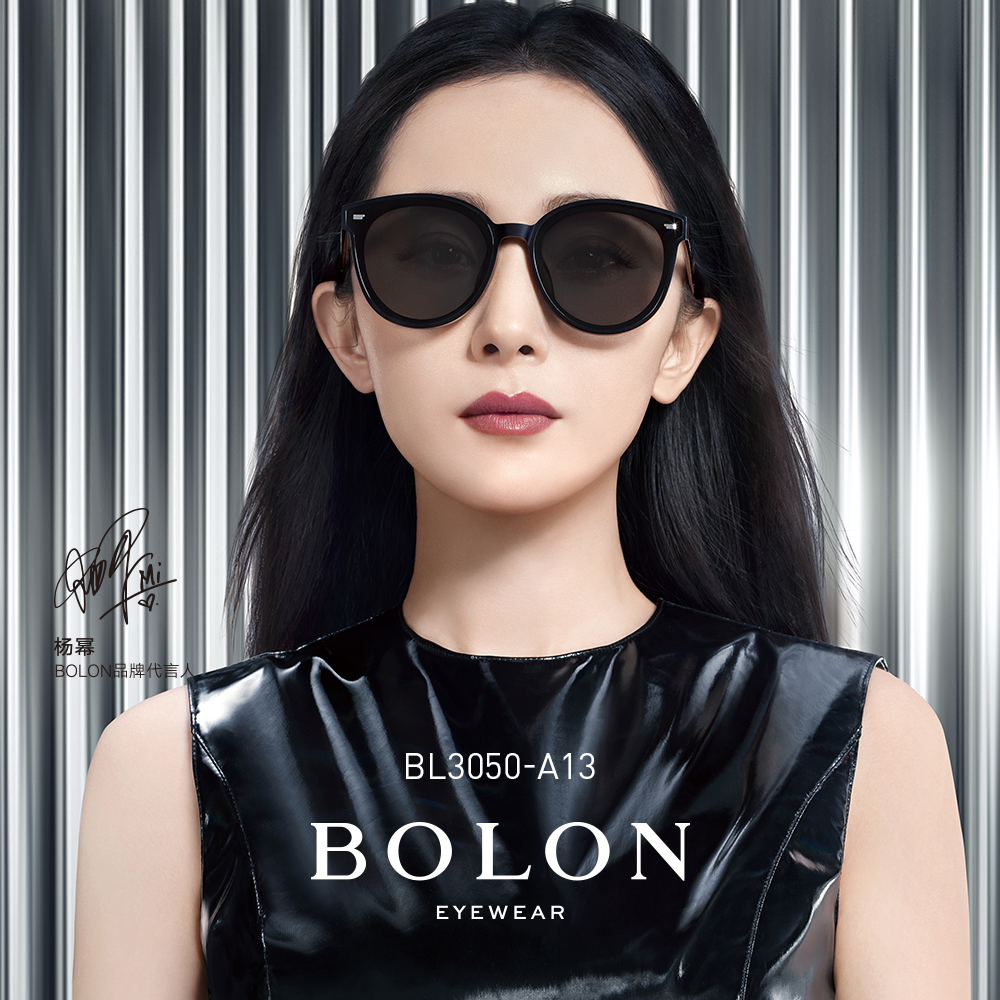 BOLON暴龙眼镜2021新品板材太阳镜杨幂同款猫眼韩版潮流墨镜BL3050高清大图