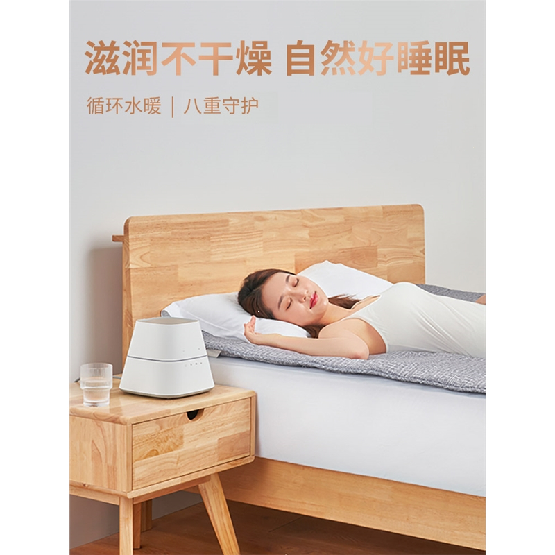 志高(CHIGO)水暖电热毯单双人水循环电褥子床垫家用炕智能恒温_1912旋钮款1.8x0.9米纯灰