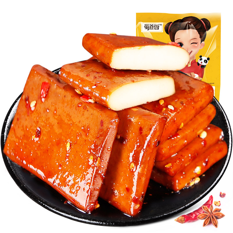 蜀道香 豆干素食 麻辣豆腐干750g 250g*3袋(休闲零食)