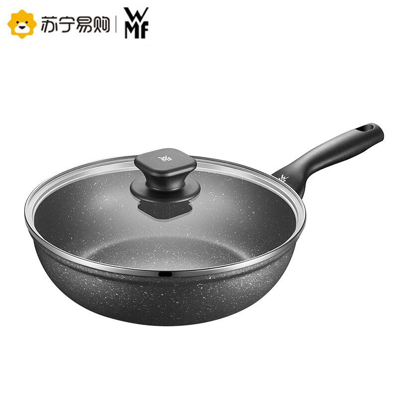 德国WMF平底锅26cm不粘锅家用煎锅牛排烙饼麦饭石色炒锅电磁炉燃气灶