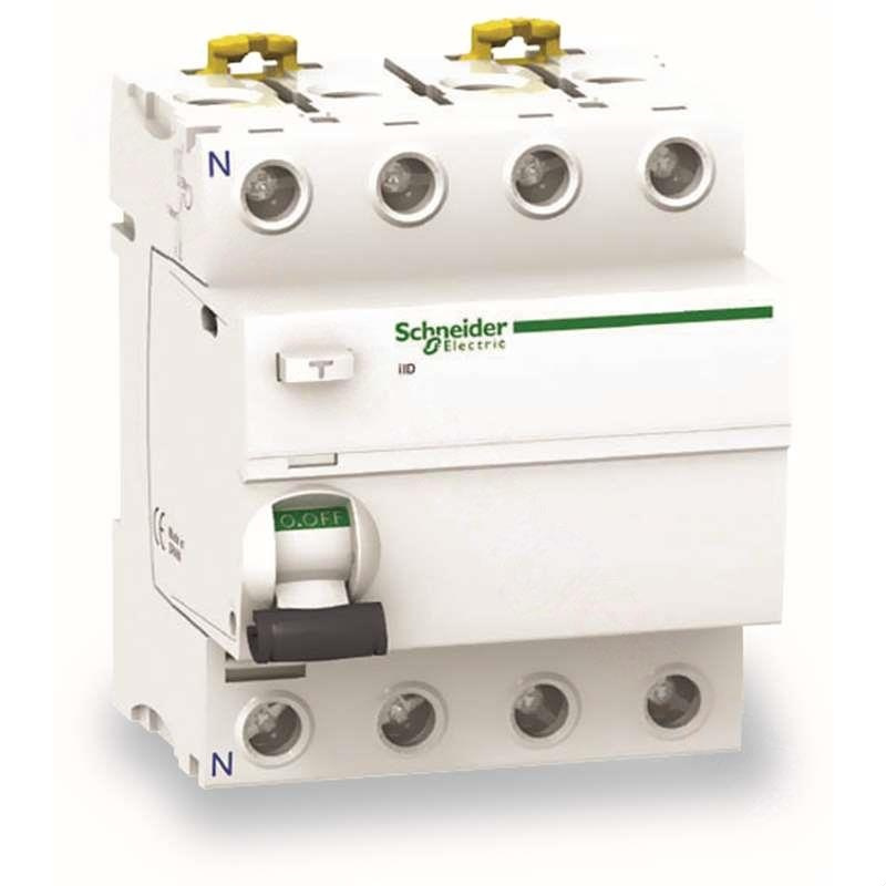 施耐德 schneider electric 小型断路器iid 4p 40 100ma(包装数量 1个