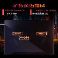 ROG玩家国度冰刃4新锐 十代英特尔酷睿i7 RTX2070 Max-Q 40G/2T固态 15.6英寸独显240Hz电竞屏手提玩家国度学生游戏笔记本电脑