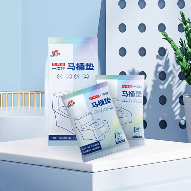 奇强QQTDD309免揭胶 一次性 马桶垫40cm*60cm*10片/5包/组高清大图