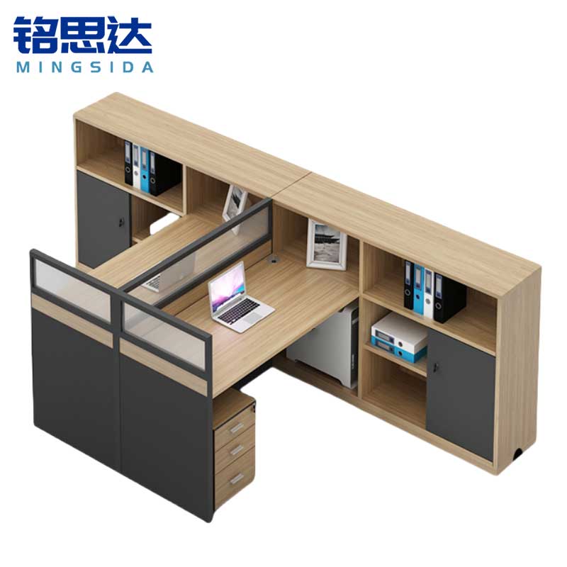 铭思达屏风工位T型双人位张