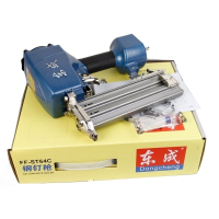 st64钢钉枪气钉枪st38钢排钉抢打钉枪木工气动装修工具 FF-ST64G钢钉枪+枪针气管附件