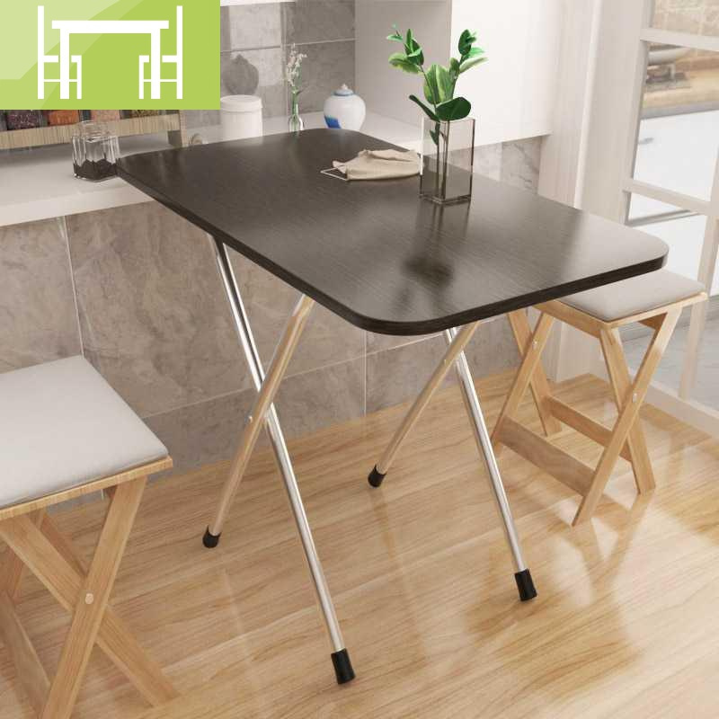 逸家伴侣餐桌子小型可折叠多功能可爱便携式家用卓子吃饭桌迷你简易方