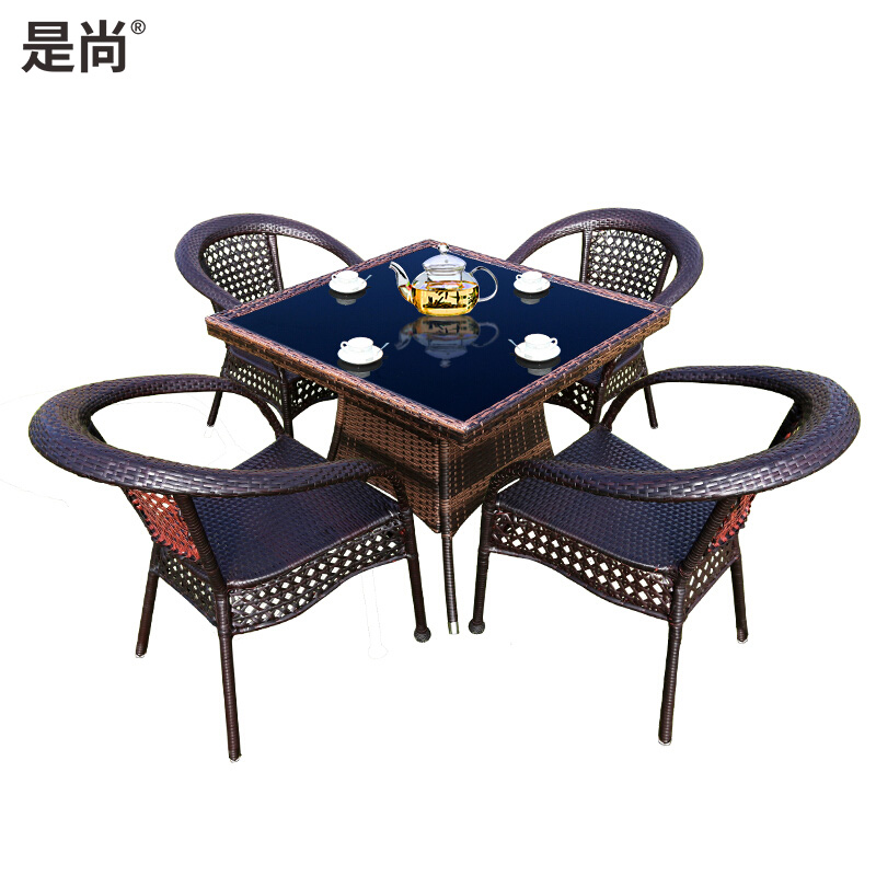 是尚 休闲藤编小茶几高清大图