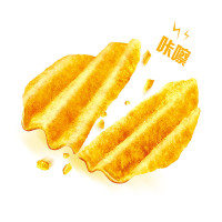 乐事 大波浪薯片真浓番茄味145克