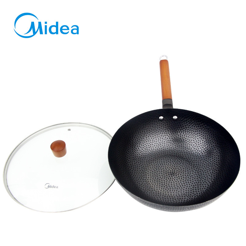 美的(Midea)C12 真不锈锻打匠心炒锅 538*330*160mm 单个价高清大图