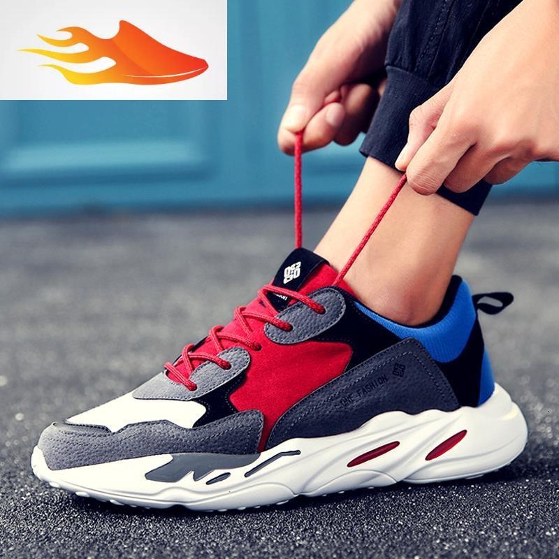 fishbasket3612019新款秋冬季运动休闲男鞋韩版增高板鞋男士跑步潮鞋