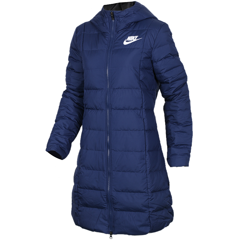 耐克(NIKE)连帽保暖防风长款休闲羽绒服 854861-429