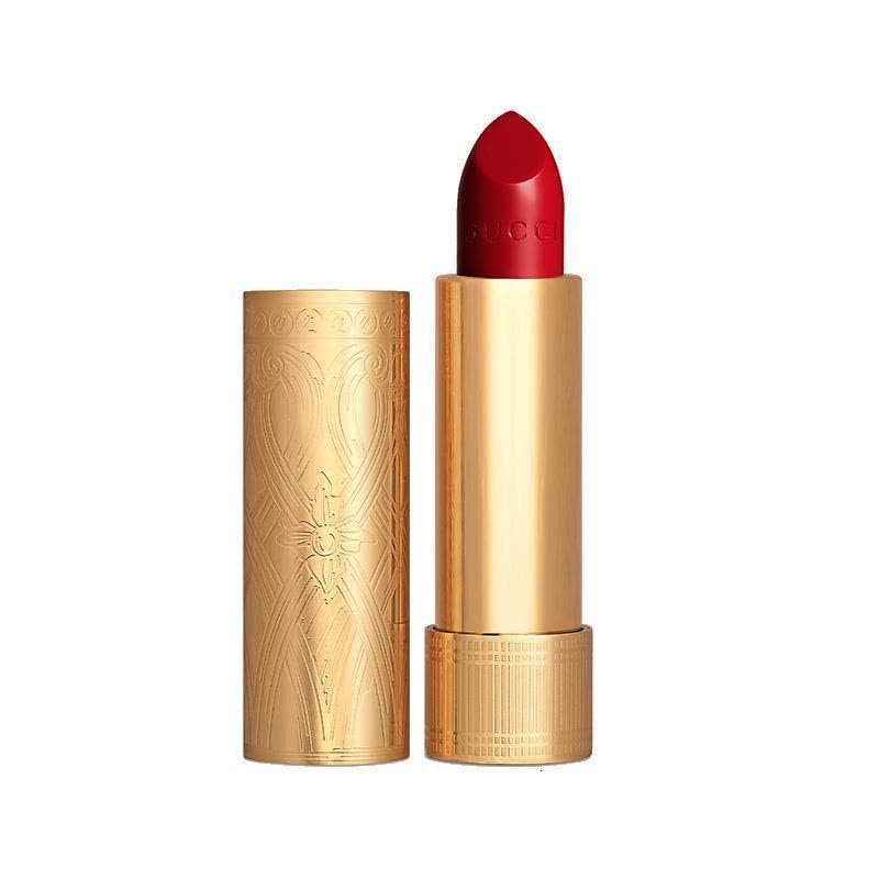 古驰(GUCCI)雾面金管丝缎唇膏口红3.5g 金管25#Gucci正宫红 滋润不掉色图片