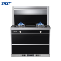 [天天低价]先科SAST/T6-1 升级款 液化气 小户型家用一机多用集成灶 强劲吸力 智能触控 顶部温菜 消毒柜套装