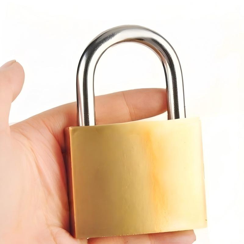 华夏京铁城 仿铜挂锁 32mm通开 把高清大图