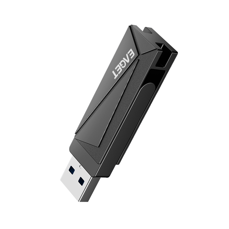 忆捷(Eaget)F68 USB3.2 U盘 高速全金属360度旋转优盘256GB