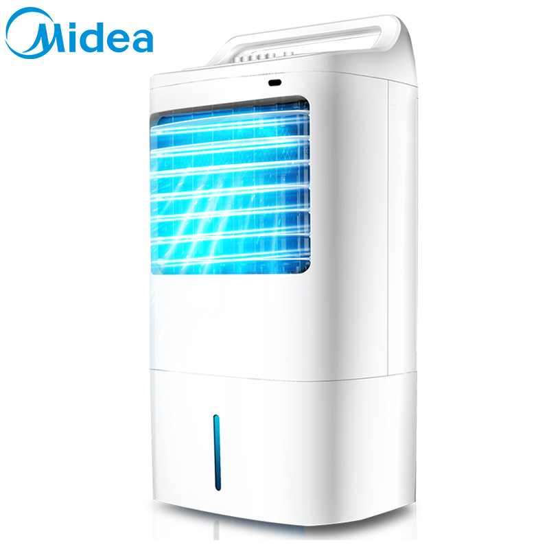 美的(Midea) 冷风扇 AC120-16BW 快速制冷 10L水箱 3档风量 单冷机械版空调扇 家用电风扇空调伴侣