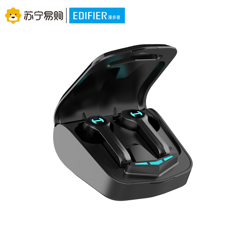 Edifier/漫步者 HECATE GM4蓝牙耳机双耳 真无线TWS入耳式游戏音乐运动耳麦 防水 黑色
