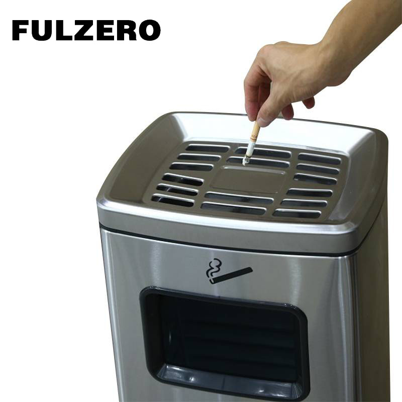 FULZERO 灭烟垃圾桶 18L双筒 个高清大图